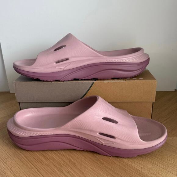 Hoka One One Ora Recovery 3 ‘Pale Mauve’ Unisex Slides- SZ Men 13 - Women 15 main image 9